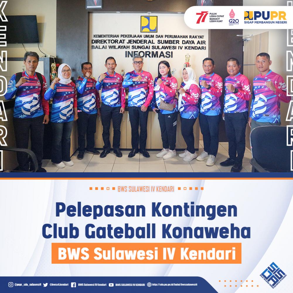 Pelepasan Kontingen Club Gateball Konaweha BWS Sulawesi IV Kendari